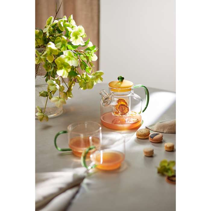 Набор кружек orb, 400 мл, прозрачные/зеленые, 2 шт. Liberty Jones LJ0000370