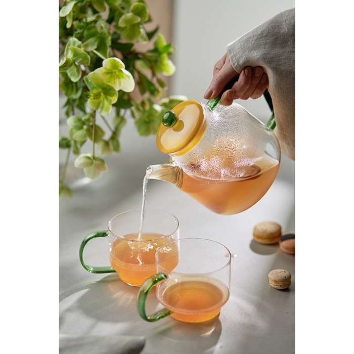 Набор кружек orb, 400 мл, прозрачные/зеленые, 2 шт. Liberty Jones LJ0000370