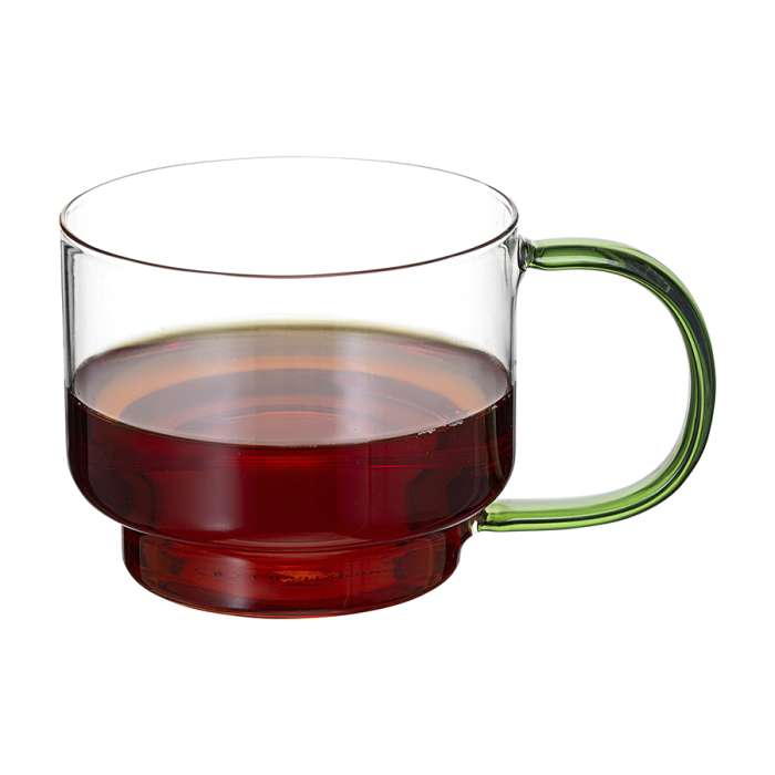 Набор кружек orb, 400 мл, прозрачные/зеленые, 2 шт. Liberty Jones LJ0000370