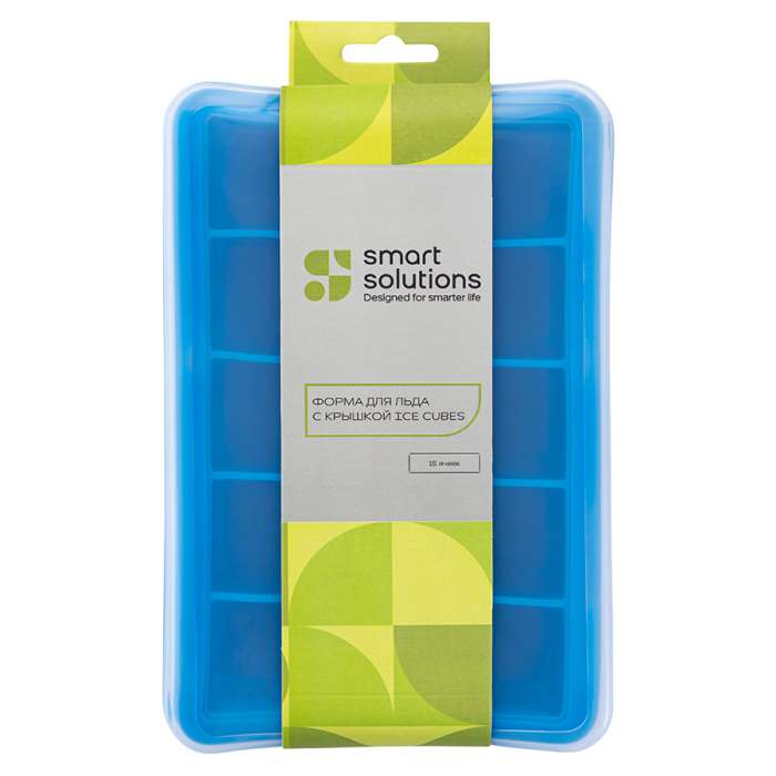 Форма для льда с крышкой ice cubes, 15 ячеек Smart Solutions SS0000376