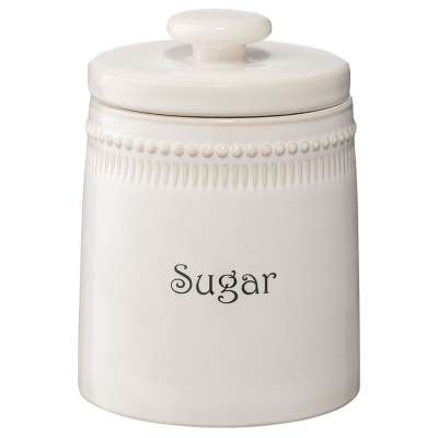 Банка для сахара белого цвета из коллекции kitchen spirit, 820 мл Tkano TK22-TW_JAR0002