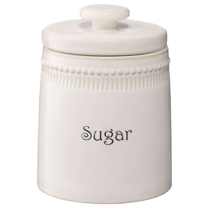 Банка для сахара белого цвета из коллекции kitchen spirit, 820 мл Tkano TK22-TW_JAR0002