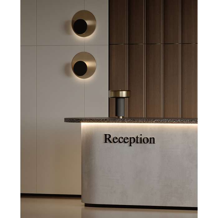 Лампа настольная stone, D28х35 см, черная/золотистая Bergenson Bjorn BB0000430