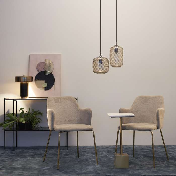 Лампа настольная stone, D28х35 см, черная/золотистая Bergenson Bjorn BB0000430