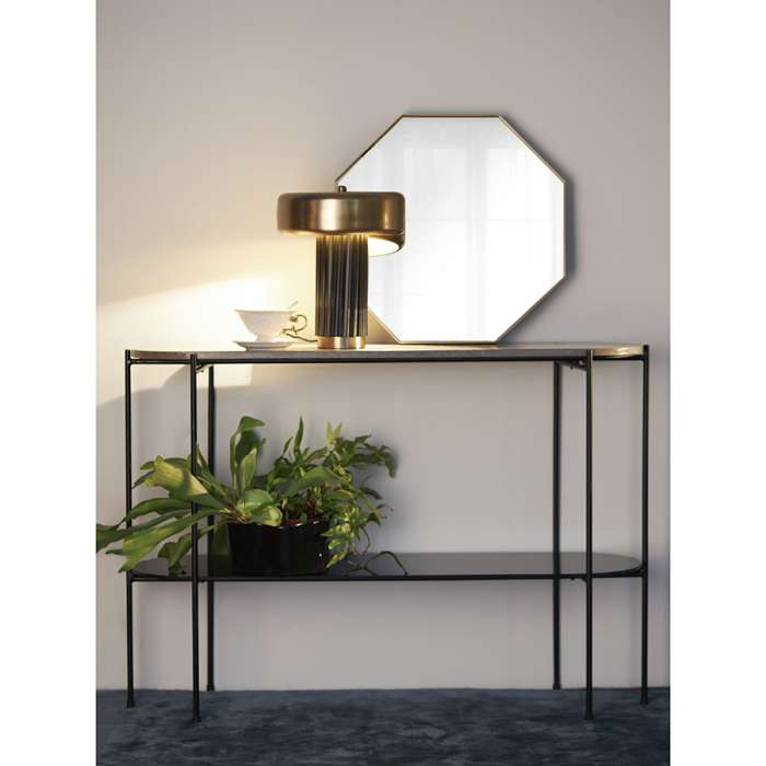 Лампа настольная stone, D28х35 см, черная/золотистая Bergenson Bjorn BB0000430