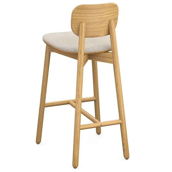 Стул барный saga, рогожка, бежевый LATITUDE SGBRDBCHBSKBG