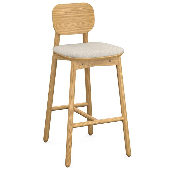 Стул барный saga, рогожка, бежевый LATITUDE SGBRDBCHBSKBG