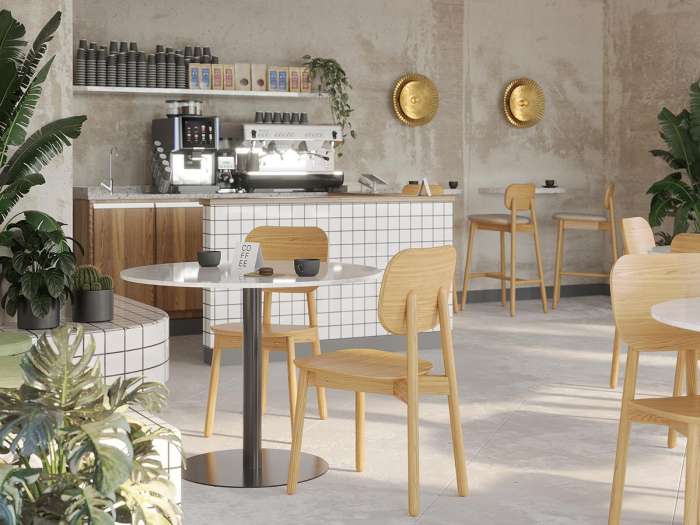 Стул барный saga, рогожка, бежевый LATITUDE SGBRDBCHBSKBG