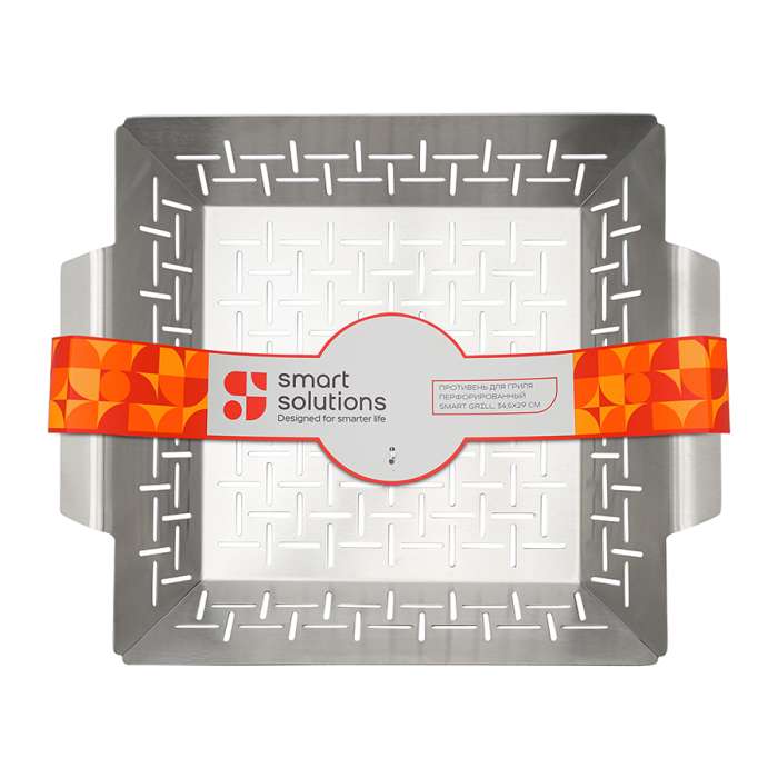 Противень для гриля перфорированный smart grill, 34,5х29 см Smart Solutions SS0000279