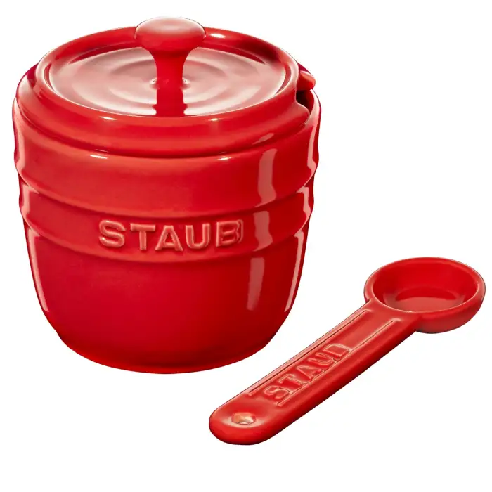 Сахарница с ложкой, вишневая STAUB 40511-800