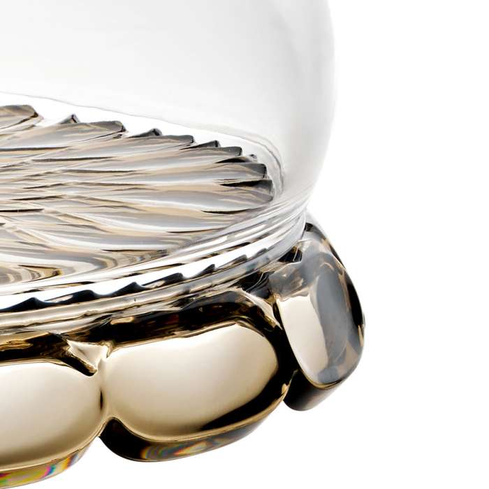 Блюдо для торта с крышкой vanity, D30 см, коричневое Guzzini 131901STE282