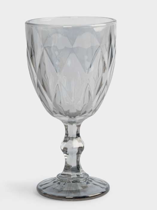 Бокал-кубок для вина, 300 мл, стекло, серый, Diamond color ANNA LAFARG ANLAF-RW53042-1