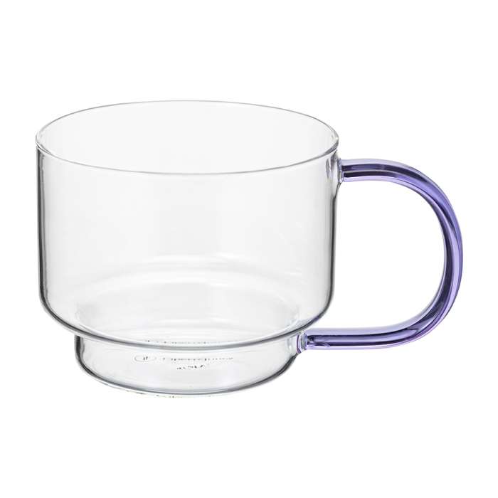 Набор кружек orb, 400 мл, прозрачные/фиолетовые, 2 шт. Liberty Jones LJ0000368