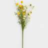 Ветка декоративная, 57 см, пенопласт/металл, Желтые цветы, Interior spring ANNA LAFARG ANLAF-EFY19824-YE
