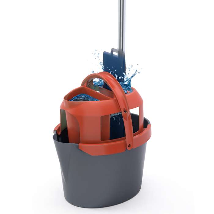 Подвижное основание для швабры Easy Squeezer с насадкой из микрофибры NORDIC STREAM 15365