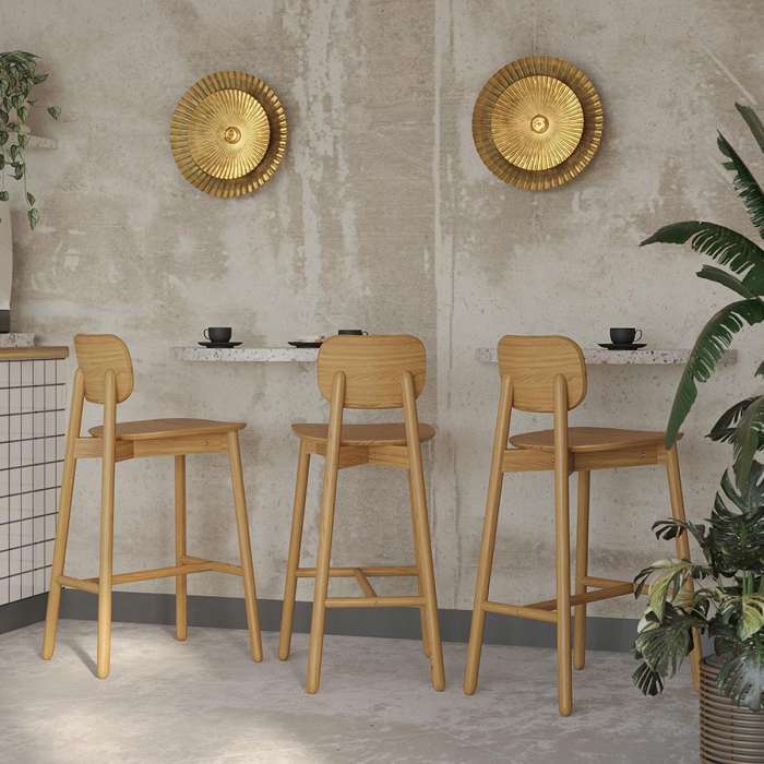 Стул барный saga, ясень LATITUDE SGBRDBCHNT