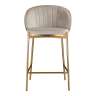 Стул полубарный coral, велюр, серо-бежевый Bergenson Bjorn LA-BECH-CH108-80L