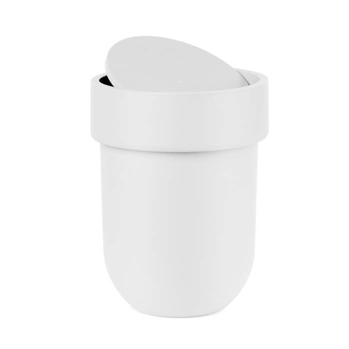 Корзина для мусора с крышкой touch, 6 л, белая UMBRA 023269-660