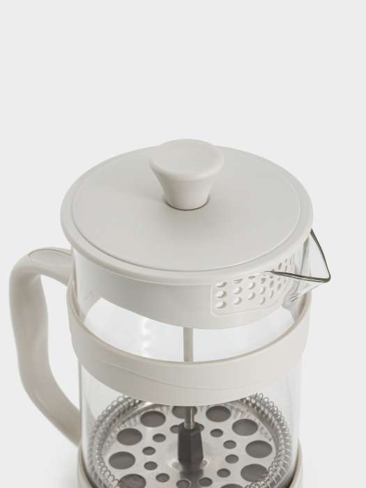 Френч-пресс, 850 мл, стекло Б/сталь/пластик, молочный, Visual ANNA LAFARG ANLAF-S13-0306
