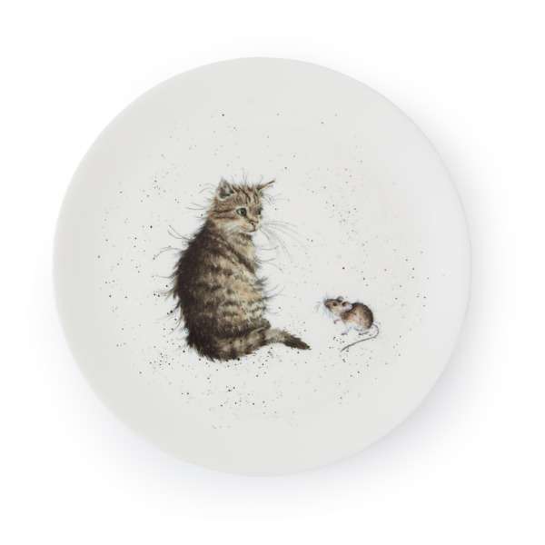Тарелка закусочная Royal Worcester Забавная фауна Кот и мышь 20 см