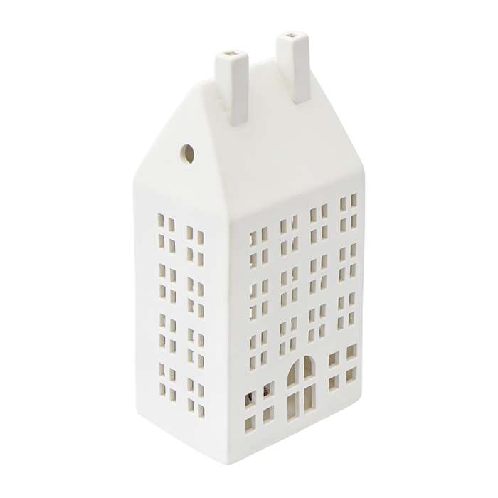 Домик из фарфора с подсветкой aarhus из коллекции new year essential, 21,6 см Tkano TK23-NY_LH0004