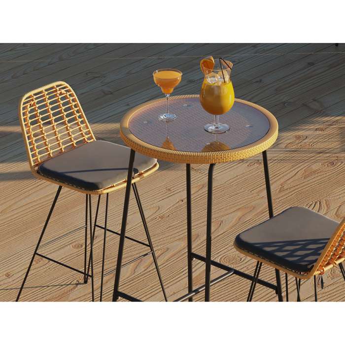 Стул барный vetle flat, ротанг Bergenson Bjorn BB0000479