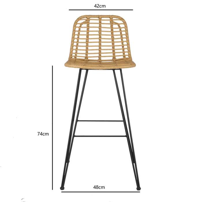 Стул барный vetle flat, ротанг Bergenson Bjorn BB0000479