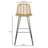 Стул барный vetle flat, ротанг Bergenson Bjorn BB0000479