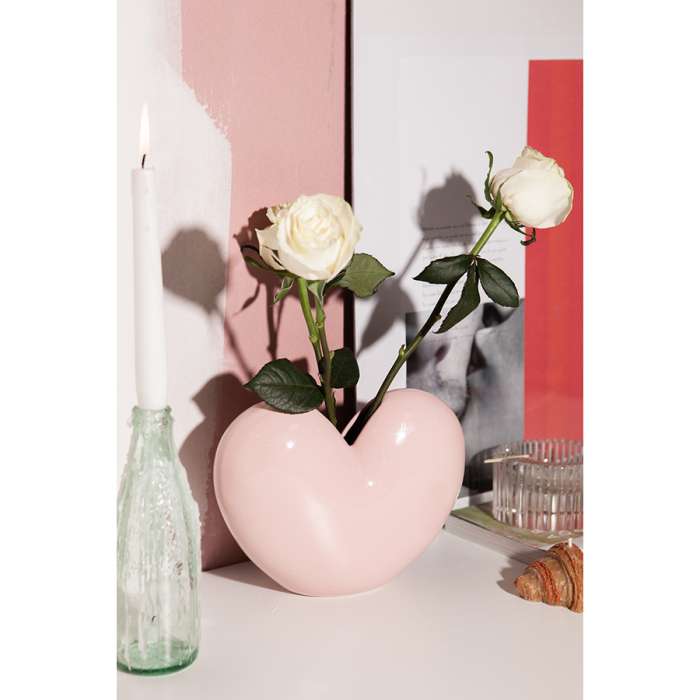 Ваза для цветов love, 15,5 см, светло-розовая DOIY DYVASLOVP