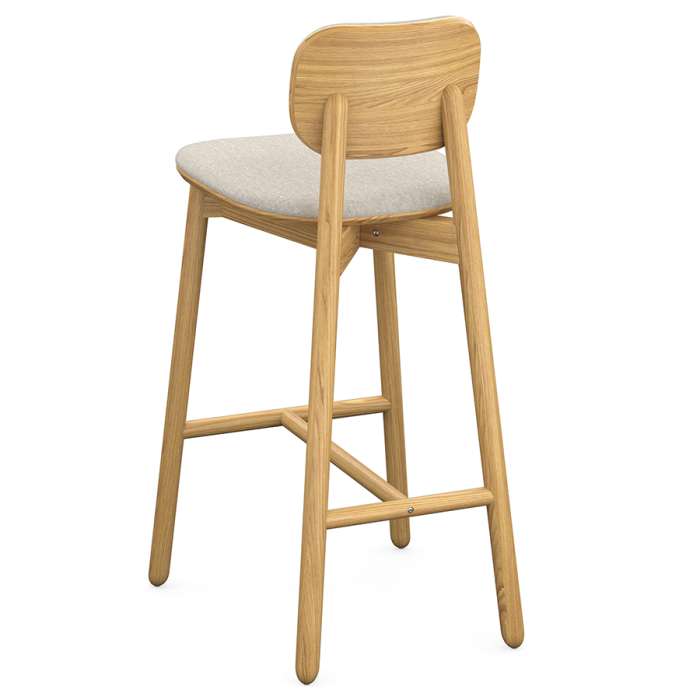 Стул барный с обивкой saga, рогожка, бежевый LATITUDE SGBRDBCHUPHLBSKBG