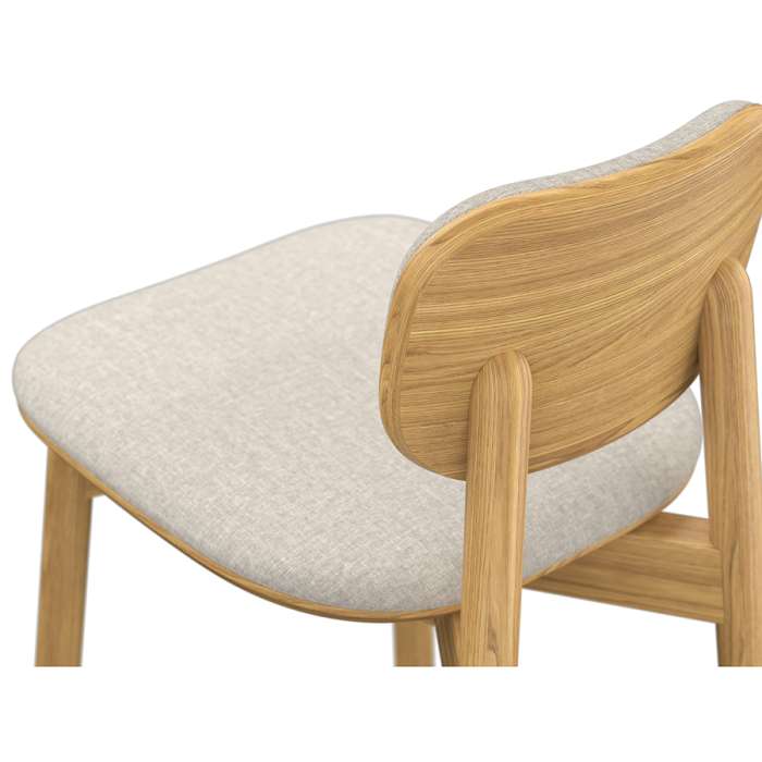 Стул барный с обивкой saga, рогожка, бежевый LATITUDE SGBRDBCHUPHLBSKBG