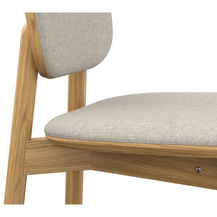 Стул барный с обивкой saga, рогожка, бежевый LATITUDE SGBRDBCHUPHLBSKBG