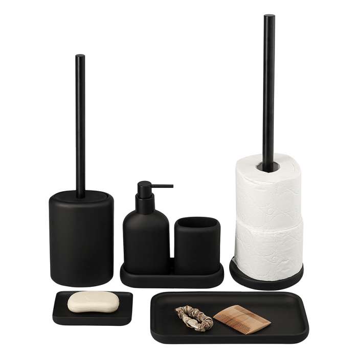 Подставка для ванных принадлежностей slim, черная, малая Bergenson Bjorn Bath BB0000941