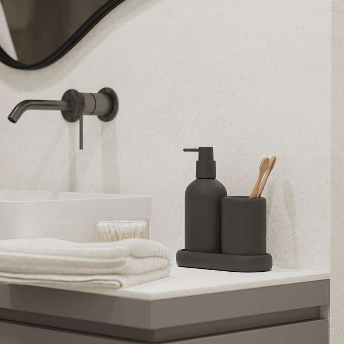 Подставка для ванных принадлежностей slim, черная, малая Bergenson Bjorn Bath BB0000941