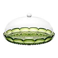 Блюдо сервировочное с крышкой vanity, D30 см, зеленое Guzzini 131801SAC13
