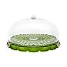 Блюдо сервировочное с крышкой vanity, D30 см, зеленое Guzzini 131801SAC13
