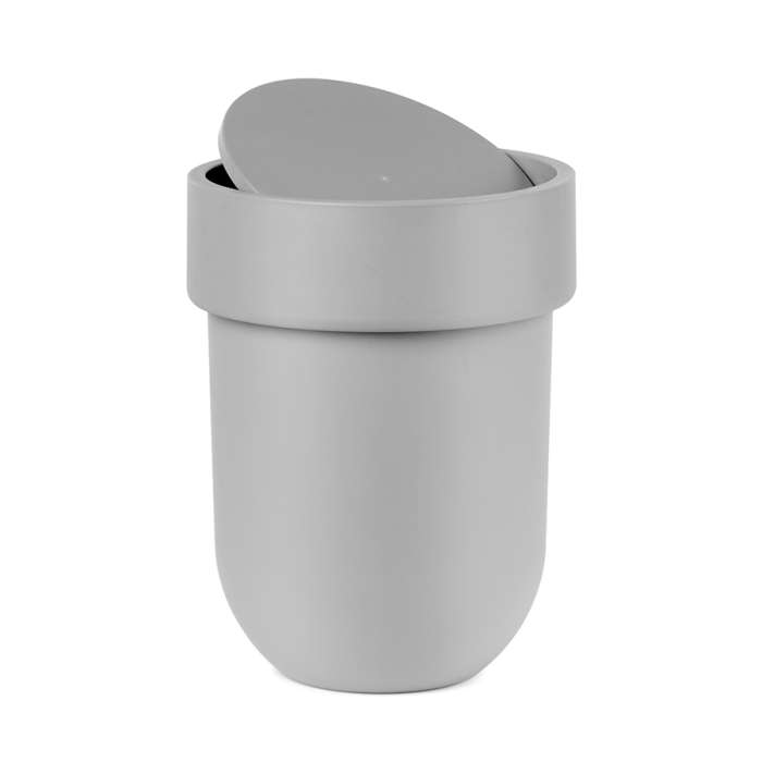 Корзина для мусора с крышкой touch, 6 л, серая UMBRA 023269-918
