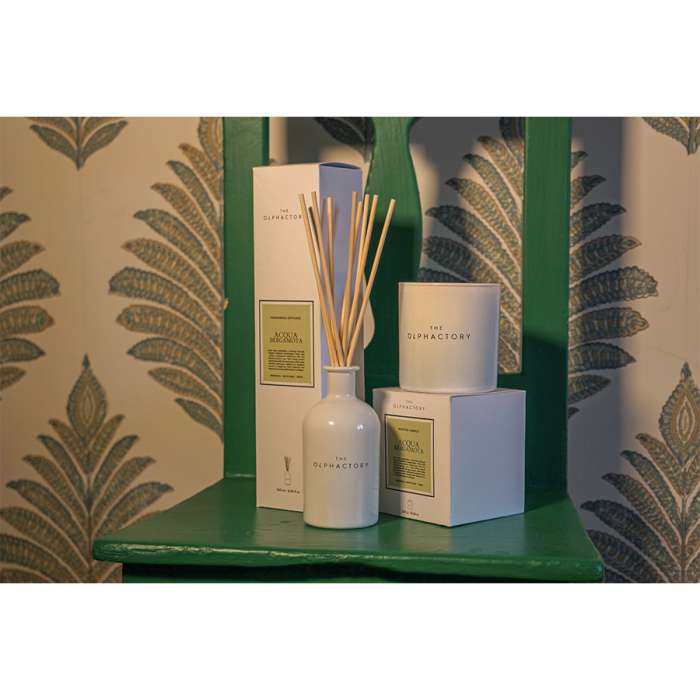 Свеча ароматическая the olphactory, white insignia, acqua bergamota, 60 ч Ambientair VV060AUWTO