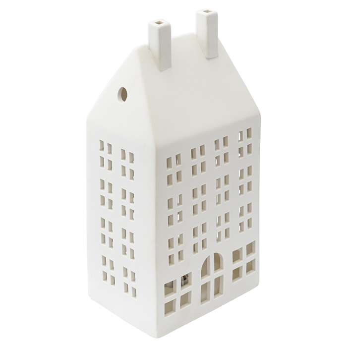 Домик из фарфора с подсветкой aarhus из коллекции new year essential, 26,6 см Tkano TK23-NY_LH0003