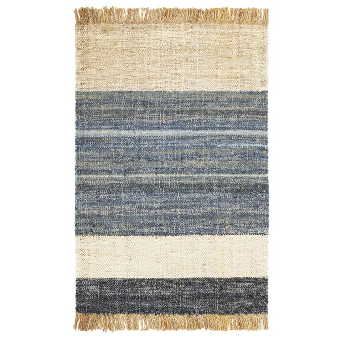 Ковер из джута, денима и шерсти hyderabad из коллекции ethnic, 120х180см Tkano TK23-DR0023