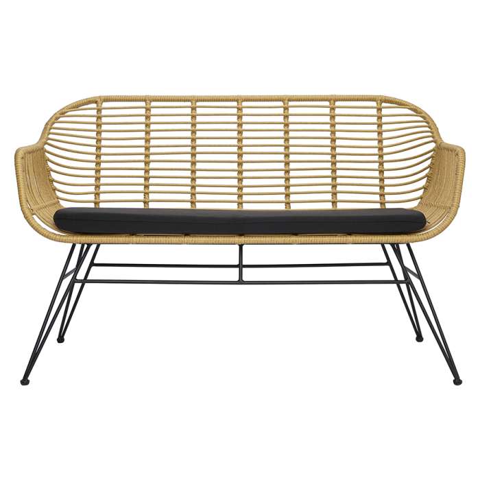 Кушетка vetle bent, 125х68х81 см, ротанг Bergenson Bjorn BB0000480