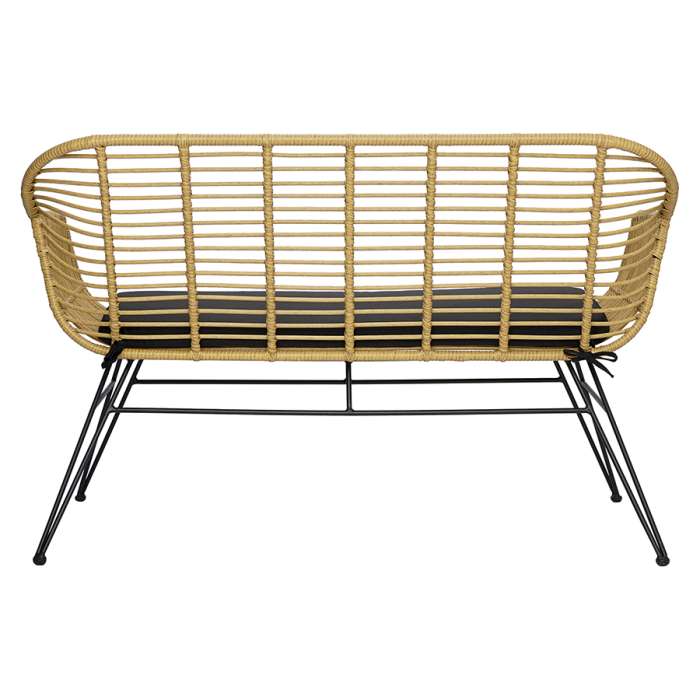 Кушетка vetle bent, 125х68х81 см, ротанг Bergenson Bjorn BB0000480