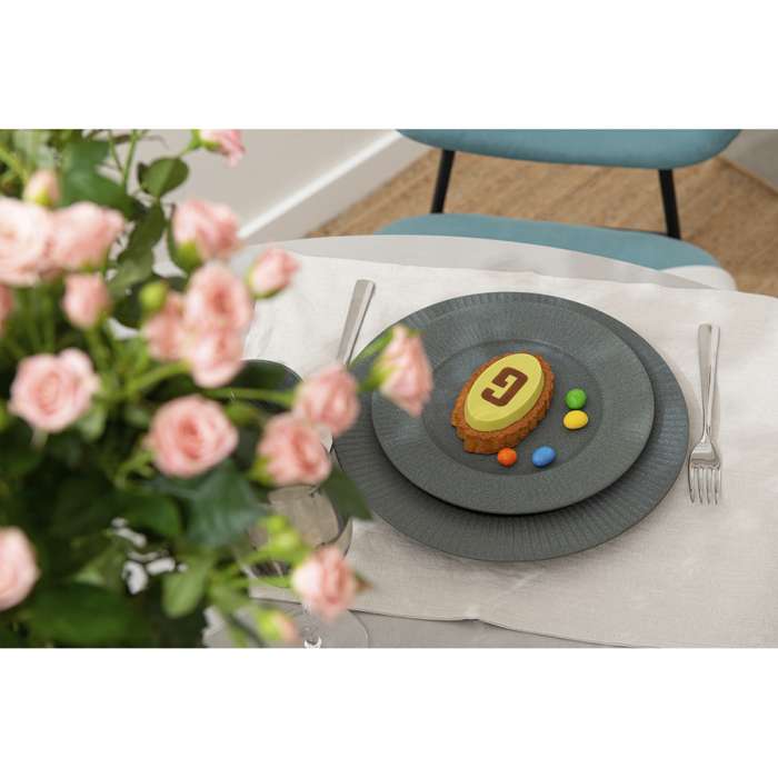 Набор обеденных тарелок soft ripples,  D27 см, серые, 2 шт. Liberty Jones LJ_SS_PL27_GR