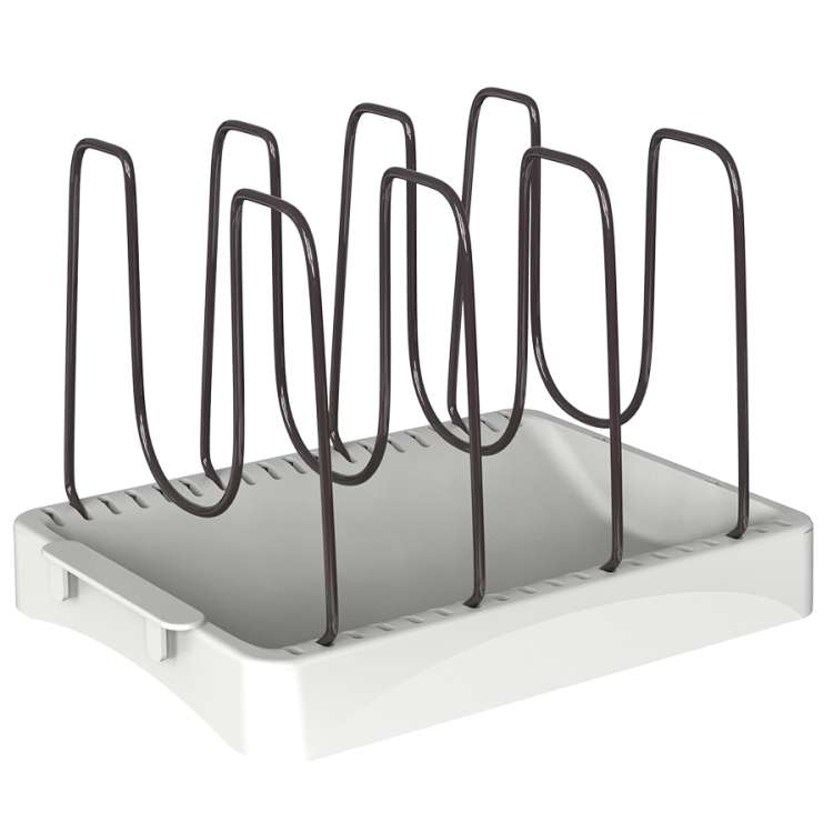 Органайзер для посуды Ronja, 26,8х20,5 см, светло-серый/темно-сливовый SMART SOLUTIONS SS-DO-STABS-GRBL