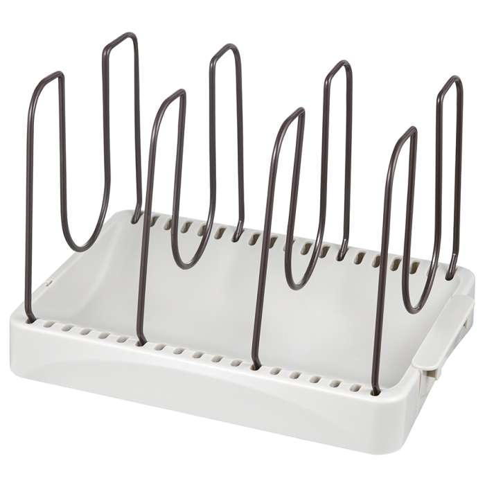 Органайзер для посуды Ronja, 26,8х20,5 см, светло-серый/темно-сливовый SMART SOLUTIONS SS-DO-STABS-GRBL