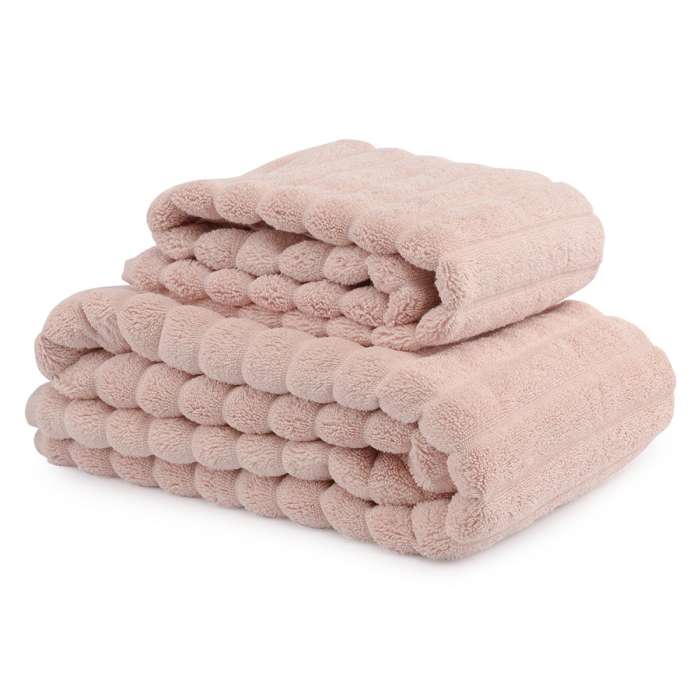 Полотенце для рук waves цвета пыльной розы из коллекции essential, 50х90 см Tkano TK21-HT0002