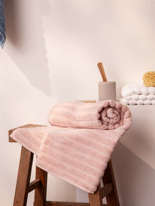 Полотенце для рук waves цвета пыльной розы из коллекции essential, 50х90 см Tkano TK21-HT0002