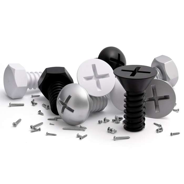 Набор вешалок screw, белые, 3 шт. QUALY QL10064-WH