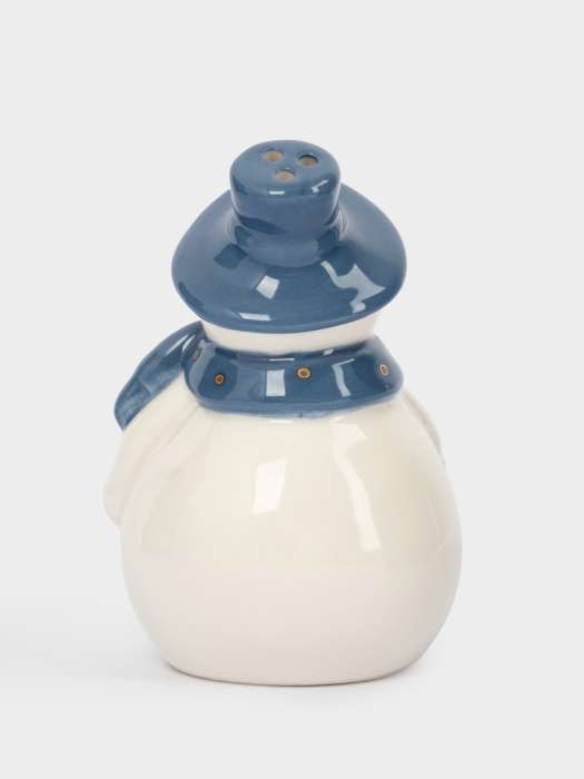 Емкость для соли или перца, 8 см, фарфор P, бело-голубая, Снеговик, Snowfall ANNA LAFARG ANLAF-FX19830A/28A