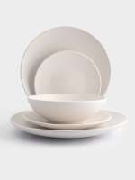 Сервиз обеденный, 6 перс, 18 пр, керамика, белый, в крапинку, Scanno ANNA LAFARG ANLAF-SDC1193